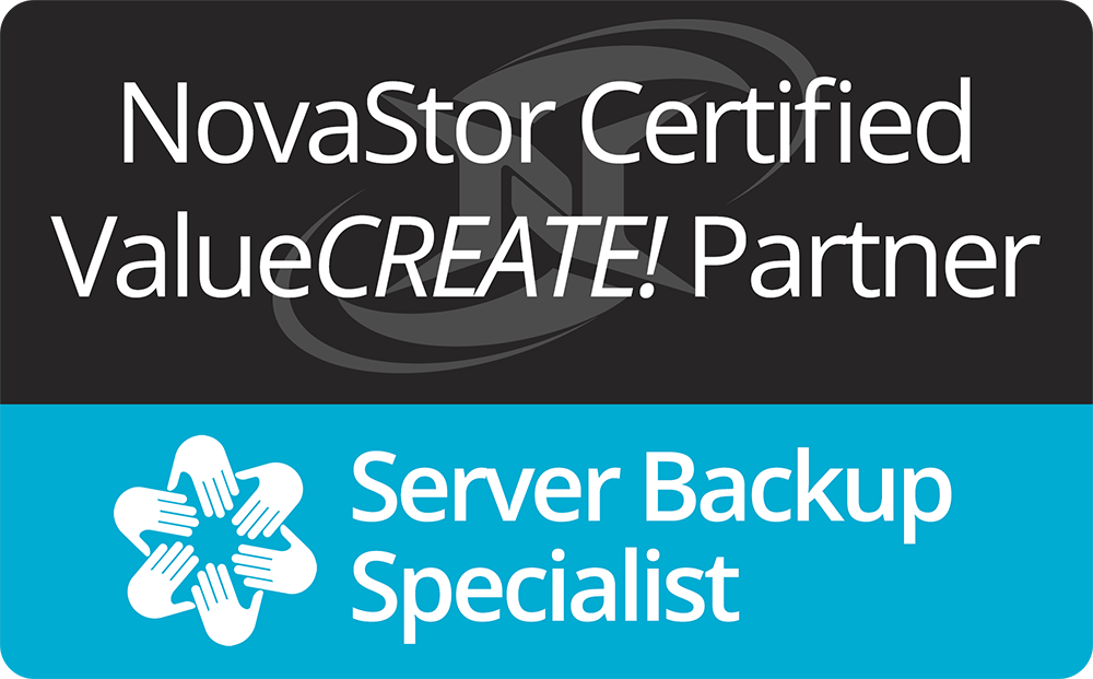 NovaStor Certified Server Backup Specialist Logo